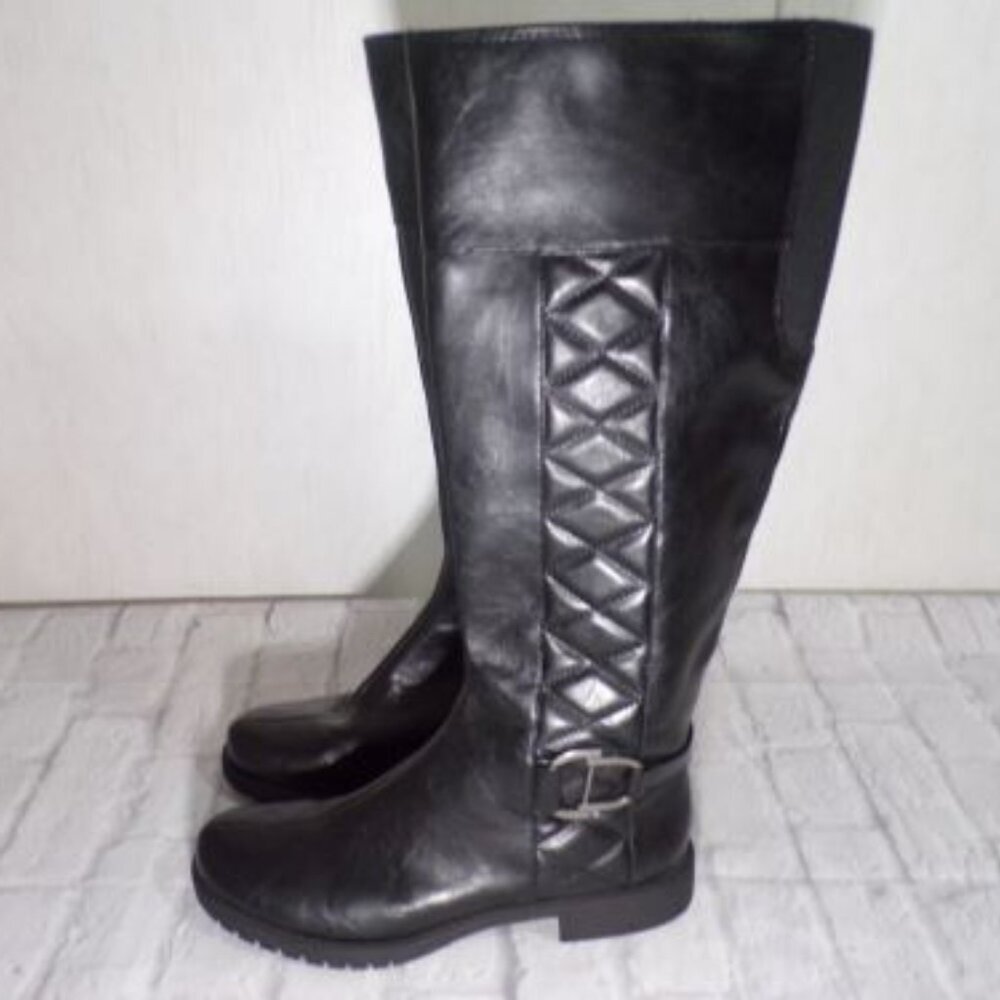 LifeStride Marvelous Womens Riding Boots Size 7M Black Soft System Horse Girl